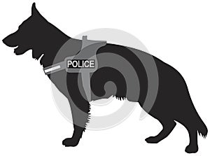 German Shepherd Police Dog K9