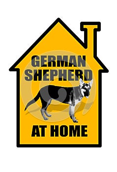 German shepherd sign