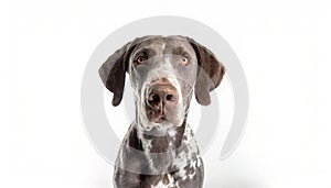 German Shorthaired Pointer - Canis lupus familiaris - medium sized pointing dog bred for hunting and retrieving. It is energetic