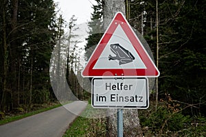 German is the sign of a frog \