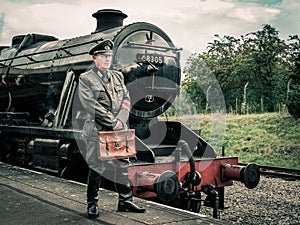German soldier from WW2 at GCR reenact