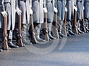 German soldiers of the guard regiment