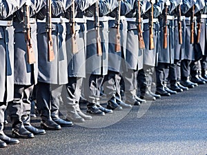 German soldiers of the guard regiment