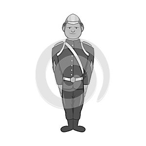 German soldiers in uniform icon