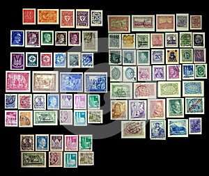 German stamps from 1930`s and 1940`s