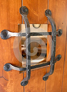 German style front door peep hole