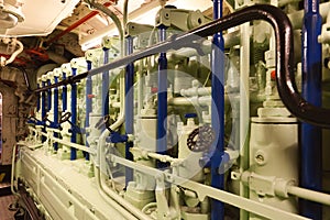 German submarine - diesel engine