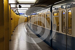 German subway station