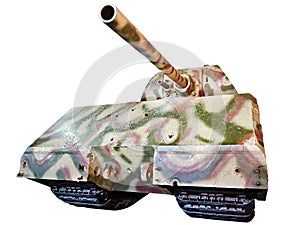 German super-heavy tank Panzerkampfwagen VIII Maus isolated white