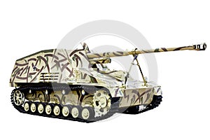 German tank destroyer isolated white
