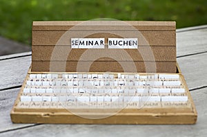 German text: Seminar buchen
