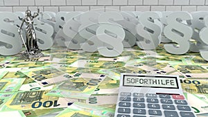 Calculator Soforthilfe Justitia Paragraphs