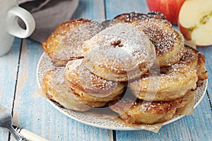 German traditional dessert dish Apfelkuehle