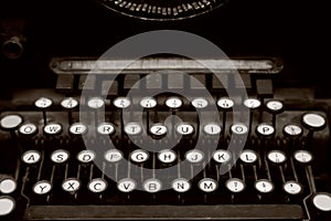 German typewriter machine keys