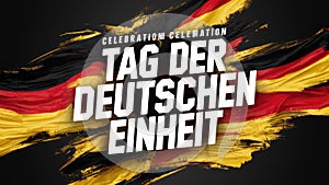 German Unity Day celebration post (Tag der Deutschen Einheit) photo