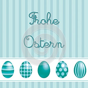 Bright Happy Easter Egg card