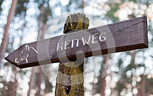 German waymarker reitweg