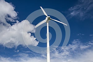 German windrad with cloudscape