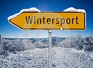 German Wintersport Area Shield Arrow photo