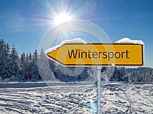 German Wintersport Area Shield Arrow photo