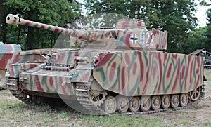 The German WW Panzer IV tank