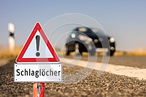 Germany Attention potholes