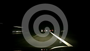 Germany Autobahn Night Driving