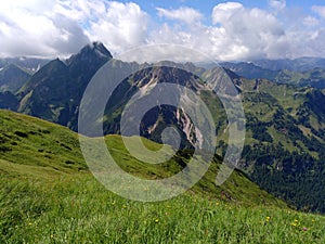 Germany, Bavaria, Allgaeu Alps - hiking through the allgÃ¤u alps