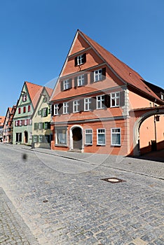 Germany Bavaria Romantic Road. Historische Altstadt Dinkelsbuhl. Old Town
