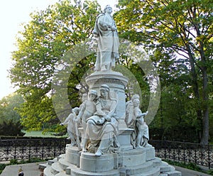 Germany, Berlin, Ebertstrasse, Goethe Monument