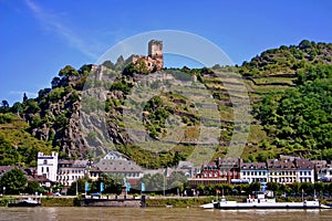 Germany. Castle Gutenfels on Rhine.