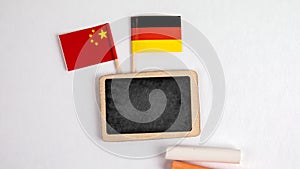 Germany and Chinese flags