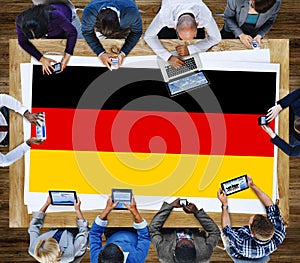 Germany Country Flag Nationality Culture Liberty Concept