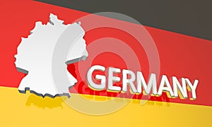 Germany Country Nation Map