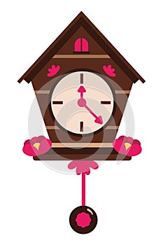 germany cuckoo clock with flowers