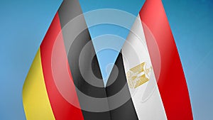 Germany and Egypt two flags