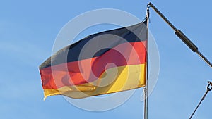 Germany flag with blue sky