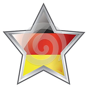 germany flag button design. Vector illustration decorative design