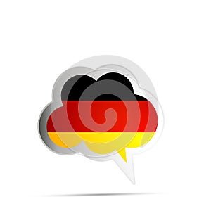 Germany Flag Flat Round Icon