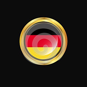 Germany flag Golden button