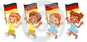 Germany flag in hand set