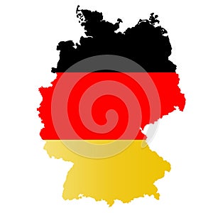 Map Germany flag Deutschland photo