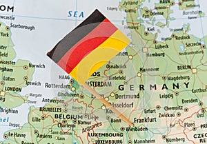 Germany map flag photo