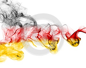 Germany flag smoke