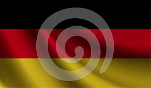 Germany flag waving. background for patriotic and national design. illustration