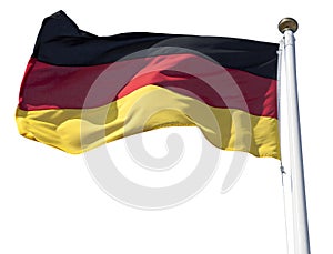 Germany flag on white