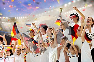 Germany football team supporter on stadium