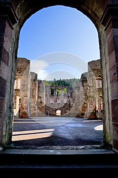 Germany, Frauenalb: monastery ruin black forest