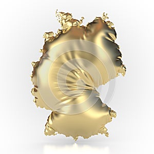 Germany gold-colored and inflated