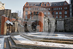 Germany. Hamburg. St. Nicholas Church in Hamburg. February 13, 2018